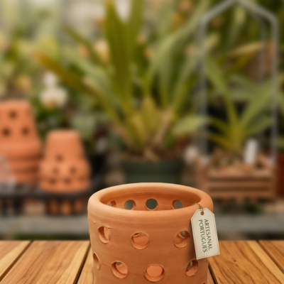 Vaso de Barro 17cm Clássico